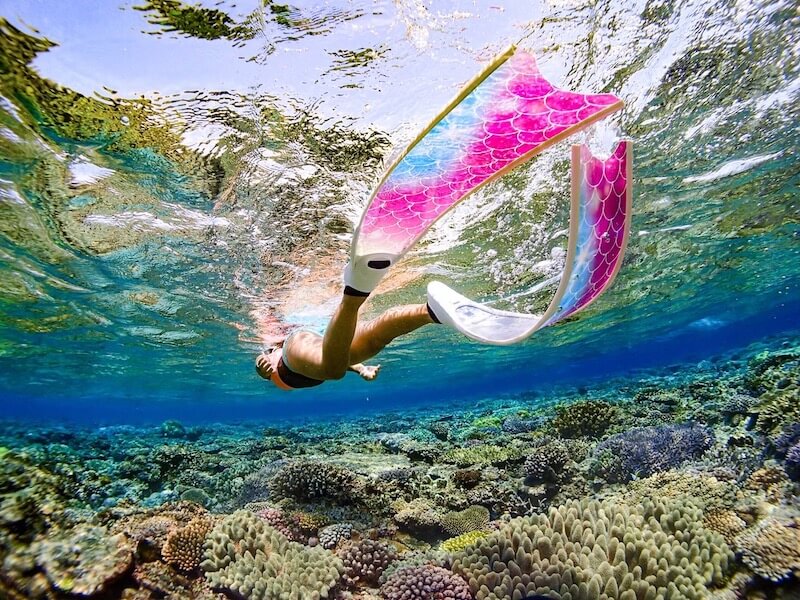 ロングフィンで綺麗な写真が撮れる沖縄アクティビティ