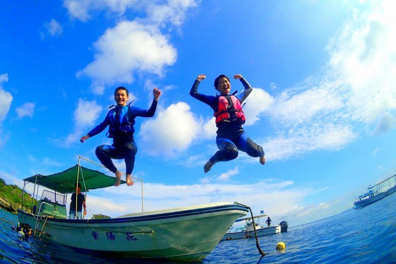 ボート便は海にすぐはいれます！